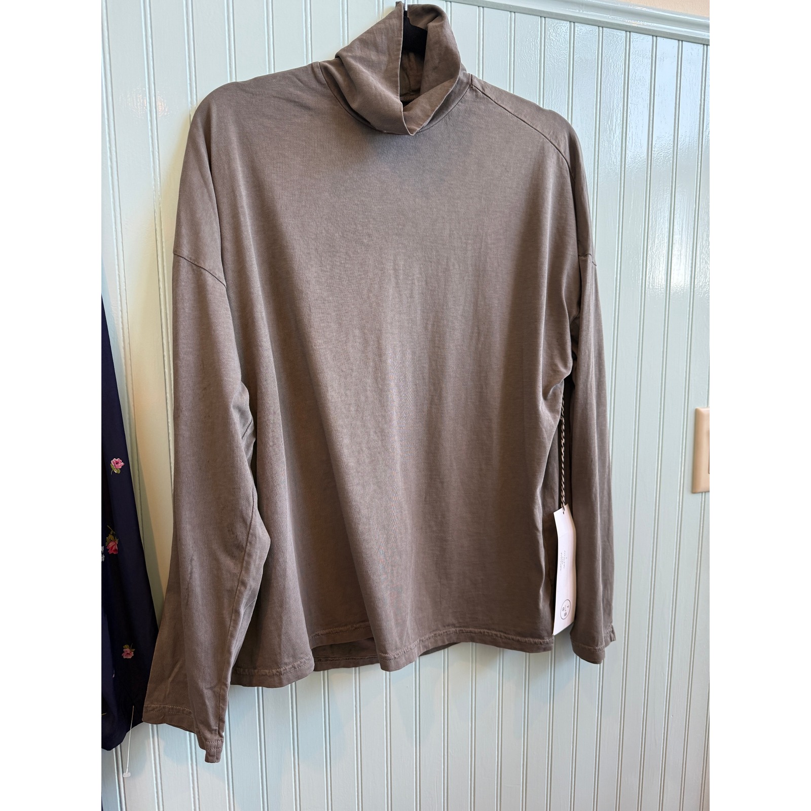 Nwt Older Brother Natural Dye Funnel Neck Top Gender Neutral L — image 3 of 8